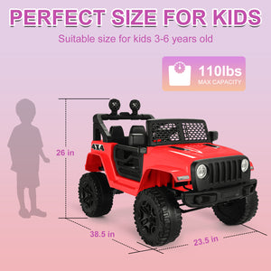 12V Electric Kids Ride-On Truck with Remote Control, Music, and Lights Trend Times 1