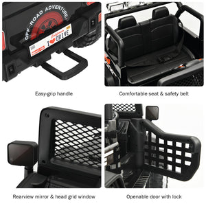 12V Electric Kids Ride-On Truck with MP3, Horn, and 2.4G Remote Control - Black Trend Times 6