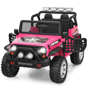 12V Electric Kids Ride-On Truck with MP3, Horn, and 2.4G Remote Control - Pink Trend Times Variant 0