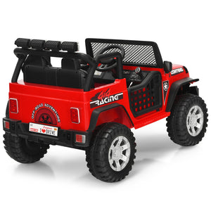 12V Electric Kids Ride-On Truck with MP3, Horn, and 2.4G Remote Control in Red Trend Times 9