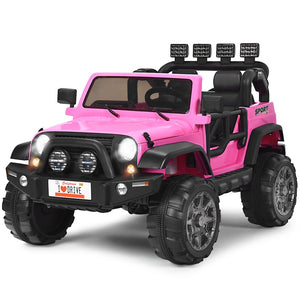 12V Pink Electric Ride-On Car for Kids with Remote Control, Storage Box, and Music Trend Times 5