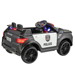 12V Electric Kids Ride-On Police Car with Remote Control, Siren, and Music Trend Times 2
