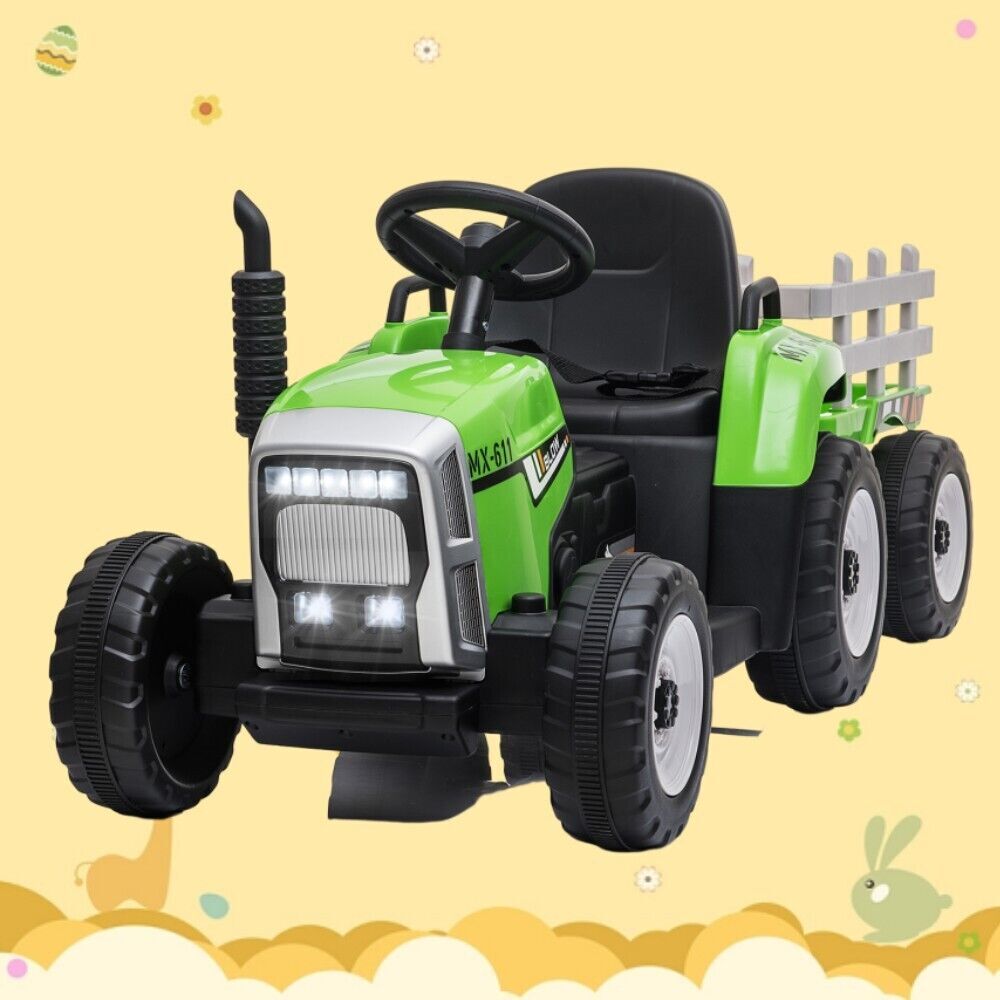 12V Electric Kids Ride-On Tractor with Detachable Trailer and Remote Control Trend Times 0