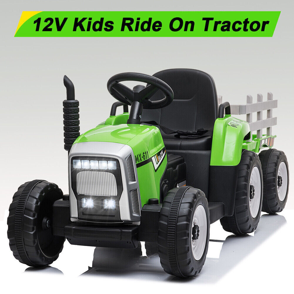 12V Electric Kids Ride-On Tractor with Detachable Trailer and Remote Control Trend Times 1