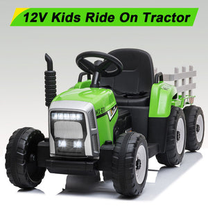 12V Electric Kids Ride-On Tractor with Detachable Trailer and Remote Control Trend Times 1