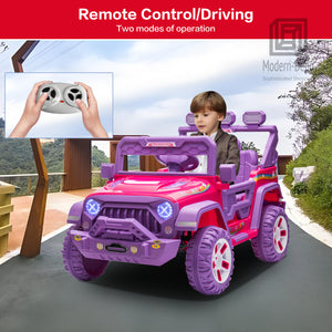12V Electric Kids Ride-On Truck with Remote Control, DIY Stickers, Dual Motors, and MP3 Player Trend Times 2