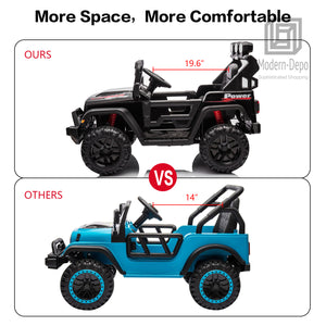 12V Electric Kids Ride-On Truck with Remote Control, DIY Stickers, Dual Motors, and MP3 Player Trend Times 27