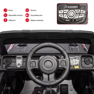 12V Electric Kids Ride-On Truck with Remote Control, DIY Stickers, Dual Motors, and MP3 Player Trend Times 28