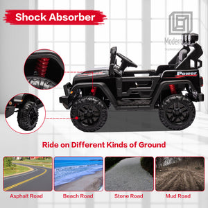 12V Electric Kids Ride-On Truck with Remote Control, DIY Stickers, Dual Motors, and MP3 Player Trend Times 29