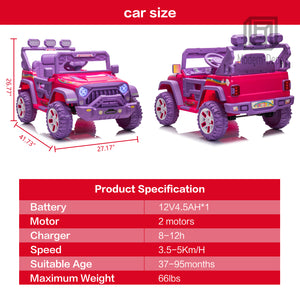 12V Electric Kids Ride-On Truck with Remote Control, DIY Stickers, Dual Motors, and MP3 Player Trend Times 7