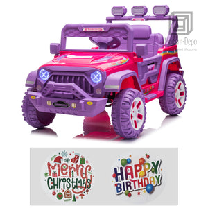 12V Electric Kids Ride-On Truck with Remote Control, DIY Stickers, Dual Motors, and MP3 Player Trend Times Variant 0