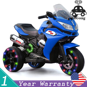 12V Rechargeable Electric Ride-On Motorcycle Toy with 1.8-3.2 MPH Speed for Ages 3-6 Trend Times 1