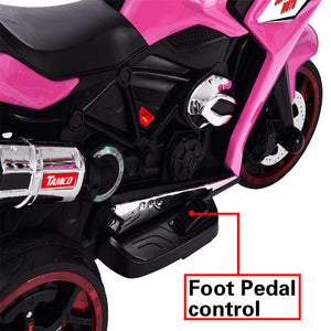 12V Rechargeable Electric Ride-On Motorcycle Toy Bike 1.8-3.2 MPH for Ages 3-6 Trend Times 4