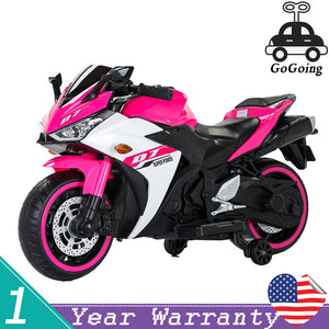 12V Rechargeable Electric Ride-On Motorcycle Toy Bike 1.8-3.2 MPH for Ages 3-6 Trend Times Variant 0