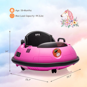 12V Electric Ride-On Bumper Car for Toddlers and Kids with Remote Control Trend Times 3