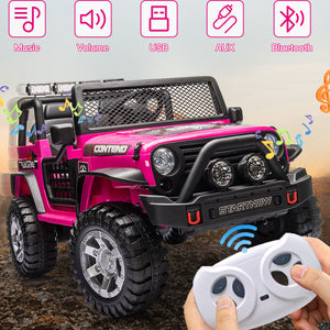12V Electric 2-Seater Kids Ride-On Jeep Truck with Remote Control Trend Times 10