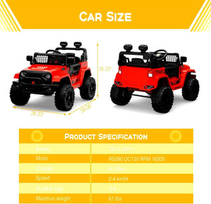 12V Electric Ride-On Kids Truck with LED Lights and Remote Control Battery-Powered Toy Car for Children Trend Times 8