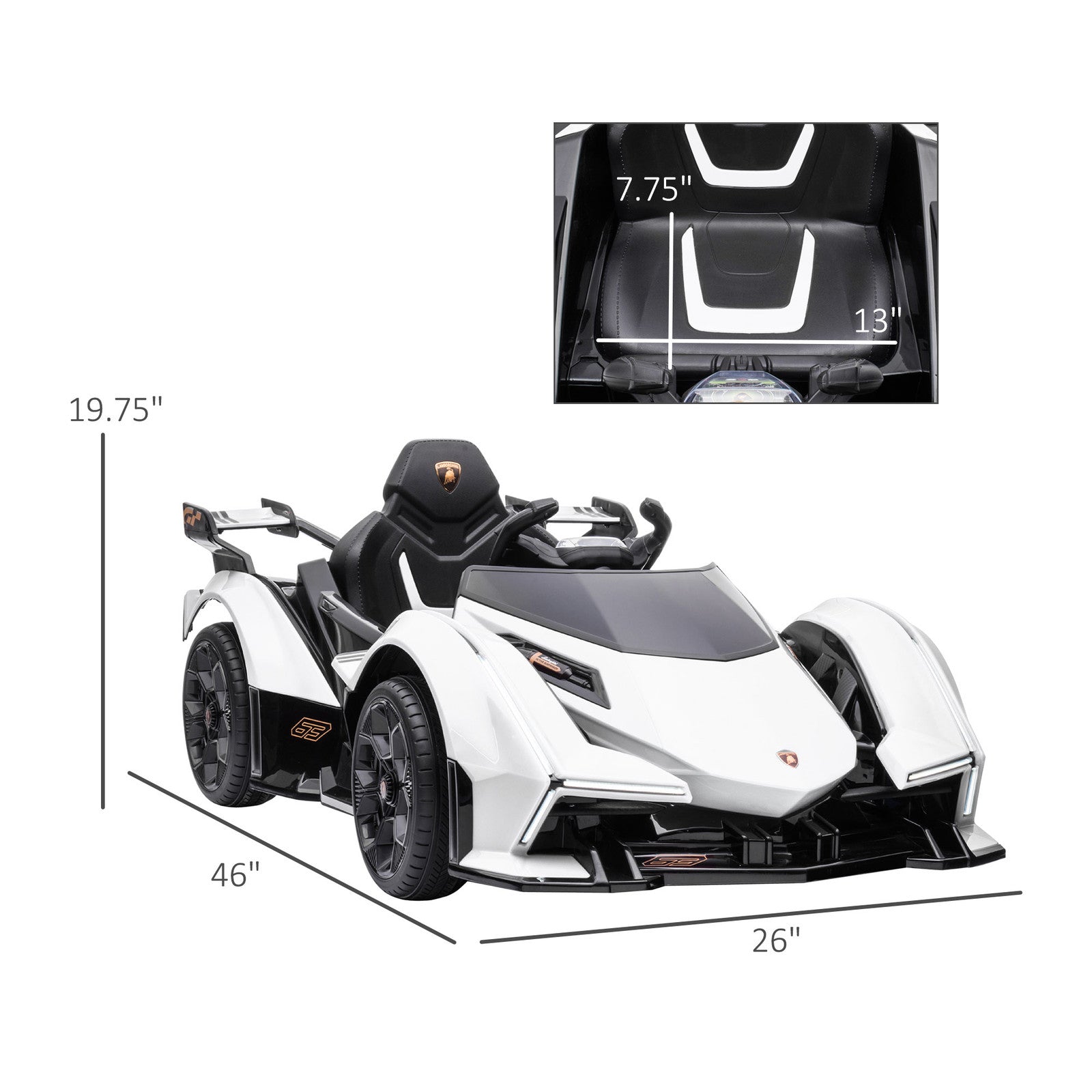 12V Electric Ride-On Car with Remote Control, Bluetooth, and Music Trend Times 1