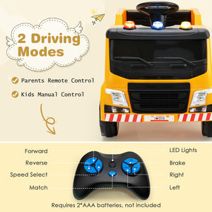 12V Electric Ride-On Remote Control Recycling Garbage Truck with Accessories Trend Times 4