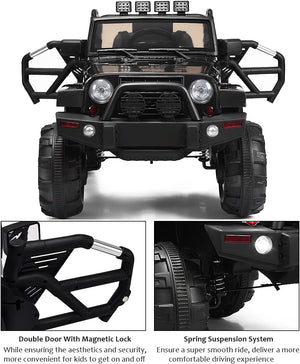 12V Electric Ride-On Truck with Double Doors, Parental Control, and Suspension System Trend Times 5