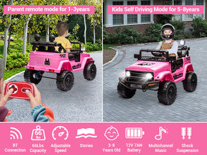 12V Electric 2-Seater Kids Ride-On Jeep Truck with Remote Control Trend Times 11
