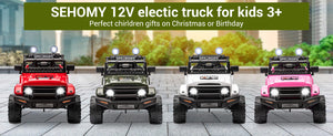 12V Electric 2-Seater Kids Ride-On Jeep Truck with Remote Control Trend Times 13