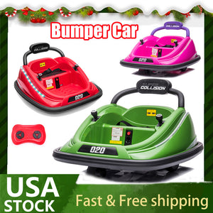 12V Electric Kids Ride-On Bumper Car with 360° Spinning, Remote Control, and MP3 Player Trend Times 9