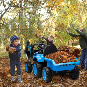 12V Electric 3-in-1 Kids Ride-On Vehicle Set with Excavator, Tractor, and Detachable Trailer Trend Times 7