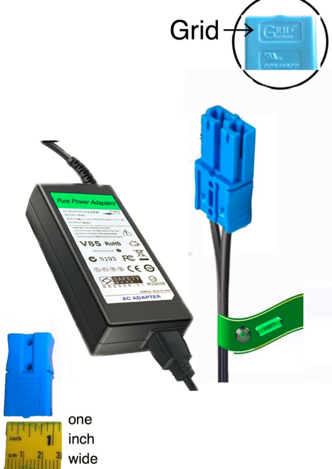 12V Fast Grid Charger for Kids Trax Dodge Dually 3500 Truck and Police Car Trend Times 0