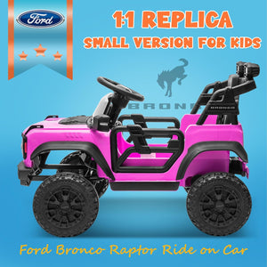 12V Electric Ford Bronco Raptor Ride-On Car for Kids Trend Times 1