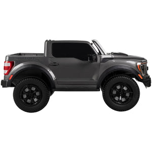 12V Ford F-150 Raptor Battery-Powered Ride-On Toy for Kids 3+ in Carbonized Grey Trend Times 6