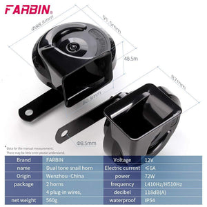 12V High Low Tone Super Loud Car Horn Kit with Relay Harness Waterproof Trend Times 5