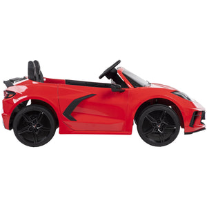 12V Battery-Powered Corvette Stingray Ride-On Car with Sounds for Kids Ages 3+ Trend Times 8