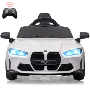 12V Licensed BMW M4 Kids Electric Ride-On Car with Suspension, 3 Speeds, Bluetooth, MP3, LED Lights, Remote Control Trend Times 8