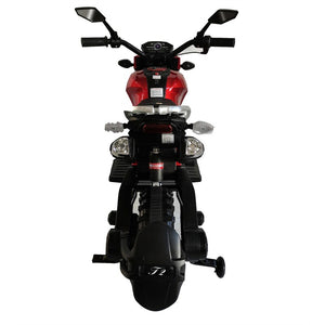 12V Red Ride-On Motorcycle with Training Wheels for Kids Ages 3-6, Speed 1.8-3.2 mph Trend Times 17