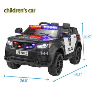12V Electric Police Ride-On Car for Kids with Parental Remote Control and Battery Powered Trend Times 7