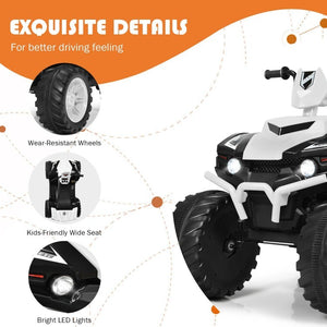 12V Kids 4-Wheeler ATV Quad Ride-On Car with LED Lights and Music Toy Vehicle Trend Times 10