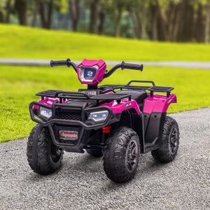 12V Battery-Powered Kids 4-Wheeler ATV for Ages 3-5 Pink Trend Times 8