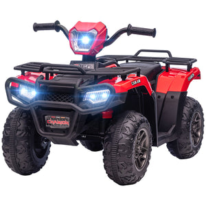 12V Battery Operated Kids 4-Wheeler ATV for Ages 3-5 Red Trend Times 3