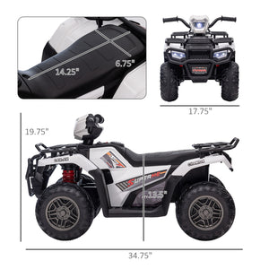 12V Battery Operated Kids 4-Wheeler ATV with Music for Ages 3-5 Trend Times 1