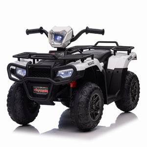 12V Kids Electric 4-Wheeler ATV with LED Lights, MP3 Player, and Adjustable Speed Trend Times 12