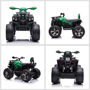 12V Kids ATV Quad Toy Car with Music and Headlights Green Trend Times 9
