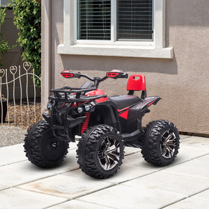 12V Kids Red ATV Quad Car Toy with Music and Headlights Trend Times 8