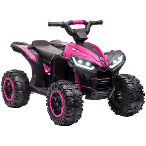 12V Kids Pink ATV Quad Car with Forward and Reverse Drive Trend Times 2