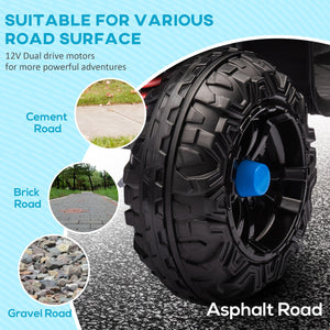 12V Kids ATV with Spring Suspension and Forward/Reverse Drive Blue Trend Times 6