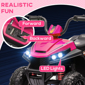 12V Kids ATV with Spring Suspension and Forward/Reverse Drive Pink Trend Times 5