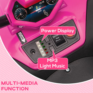 12V Kids ATV with Spring Suspension and Forward & Reverse Drive Pink Trend Times 7