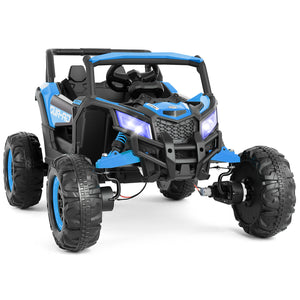 12V Blue Kids Electric Off-Road Ride-On UTV Vehicle with Music, LED Lights, and Remote Control Trend Times 19