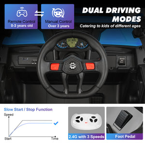 12V Blue Kids Electric Off-Road Ride-On UTV Vehicle with Music, LED Lights, and Remote Control Trend Times 5