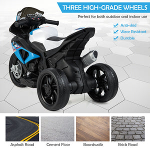 12V Licensed Kids Ride-On Motorcycle with Bright LED Headlights Trend Times 5
